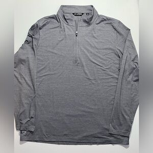 Travis Mathew 1/4 Zip Lightweight Golf Pullover, 3XL, Gray